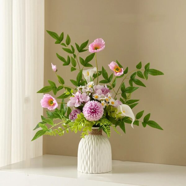 Ripple Texture Plastic Vase Decor - Image 12