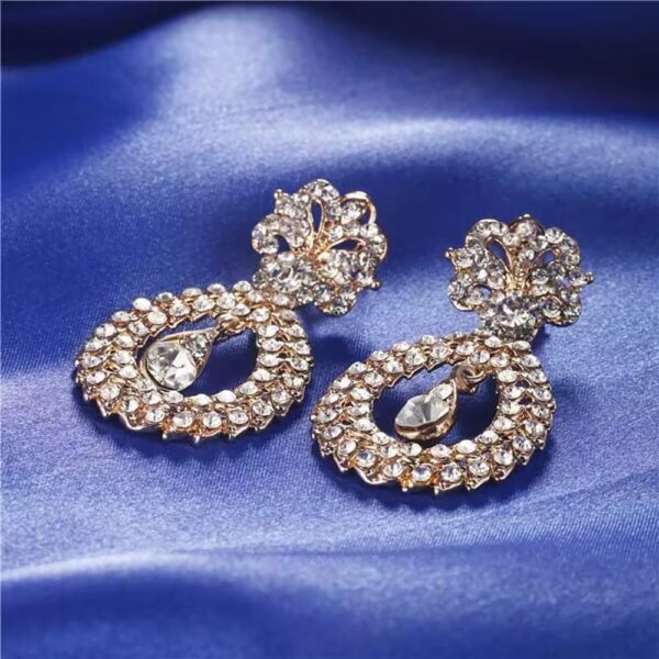 18k Gold Plated Necklace Set Bridal - Image 5