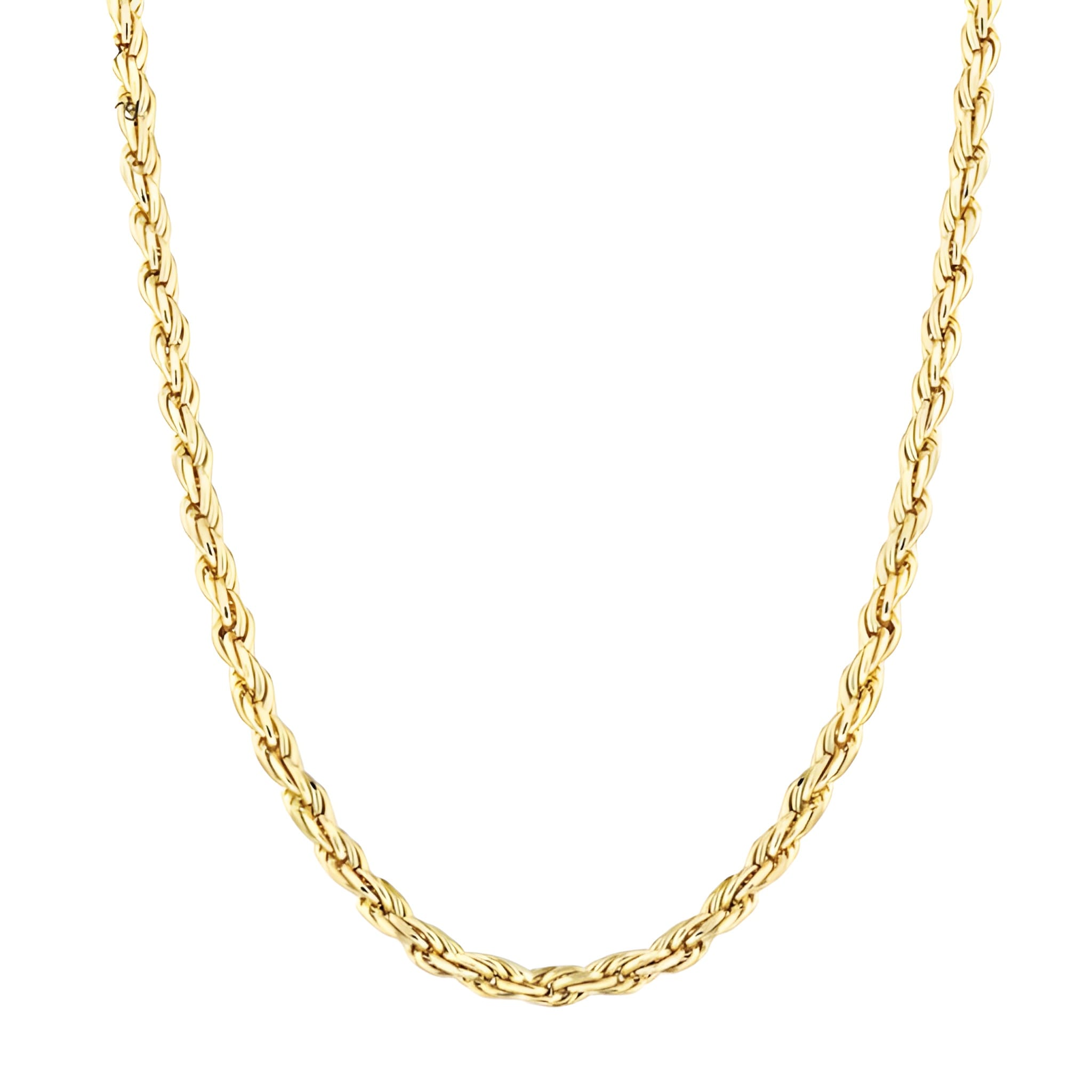 18k gold plated rope chain