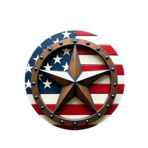 rustic american flag wall decor