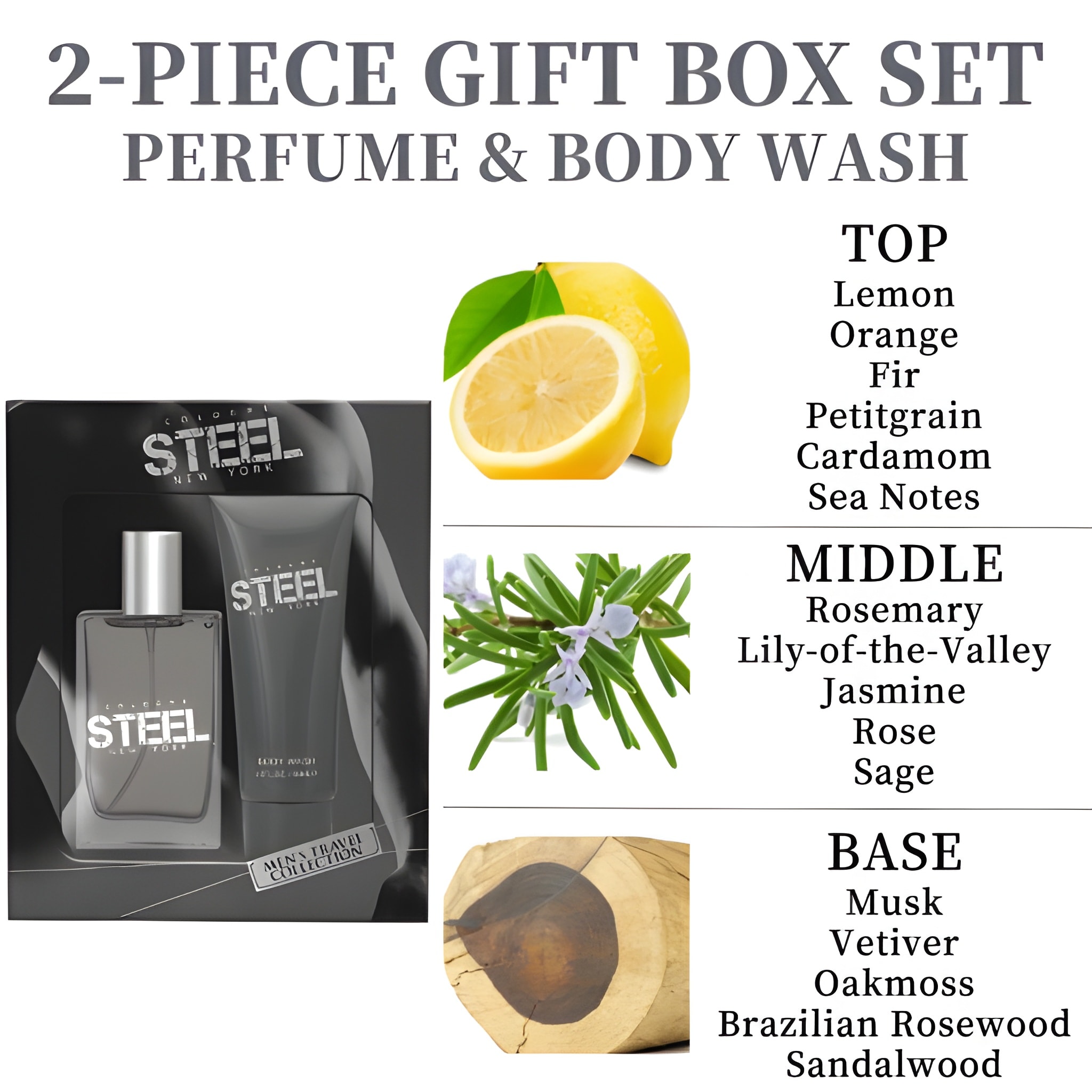 Steel Men’s Eau de Toilette Gift Set - Image 8