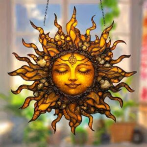 Boho Sun Face Suncatcher