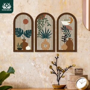 Boho Wooden Wall Art Set