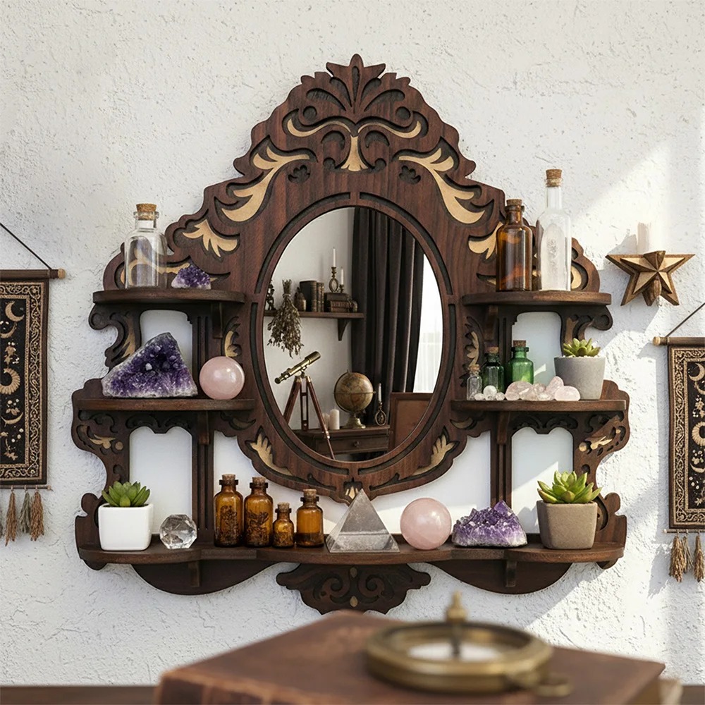 Gothic Crystal Display Shelf