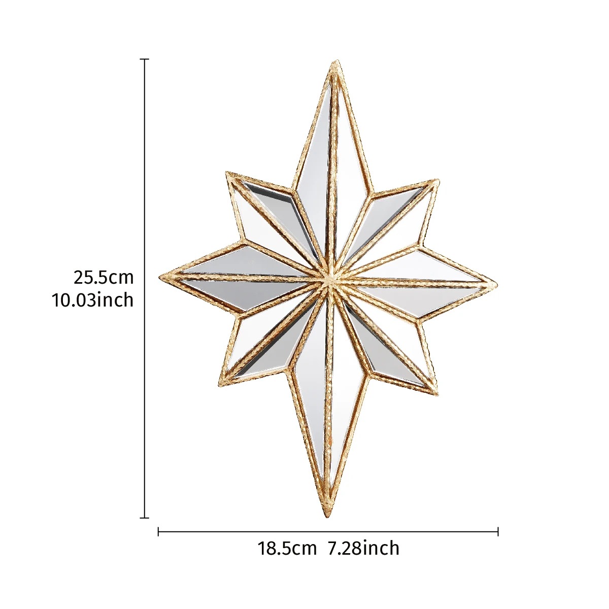 Creative Mirrored Octagonal Star Wall Hanging - Image 7