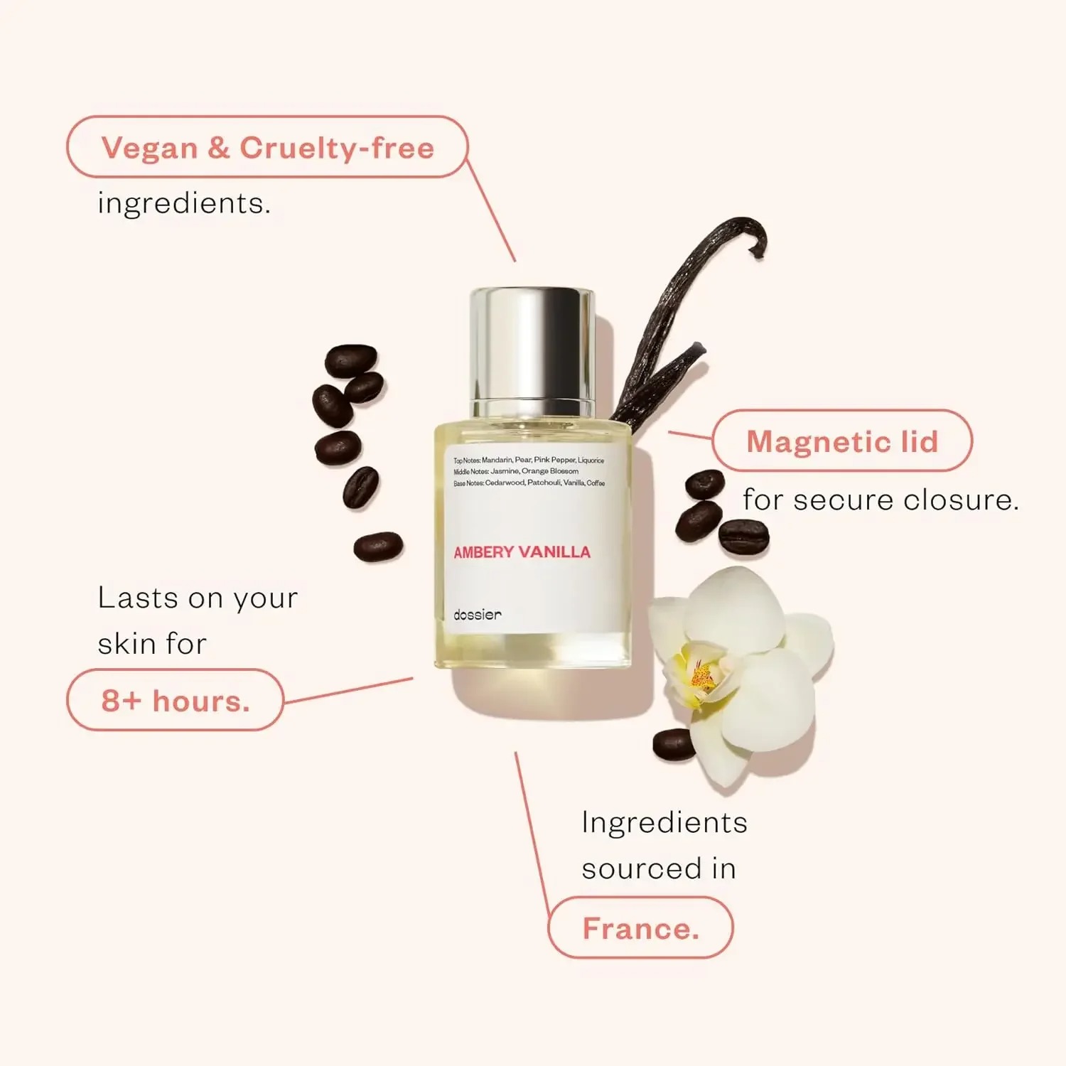 Dossier Ambery Vanilla Eau de Parfum 50ml - Image 3