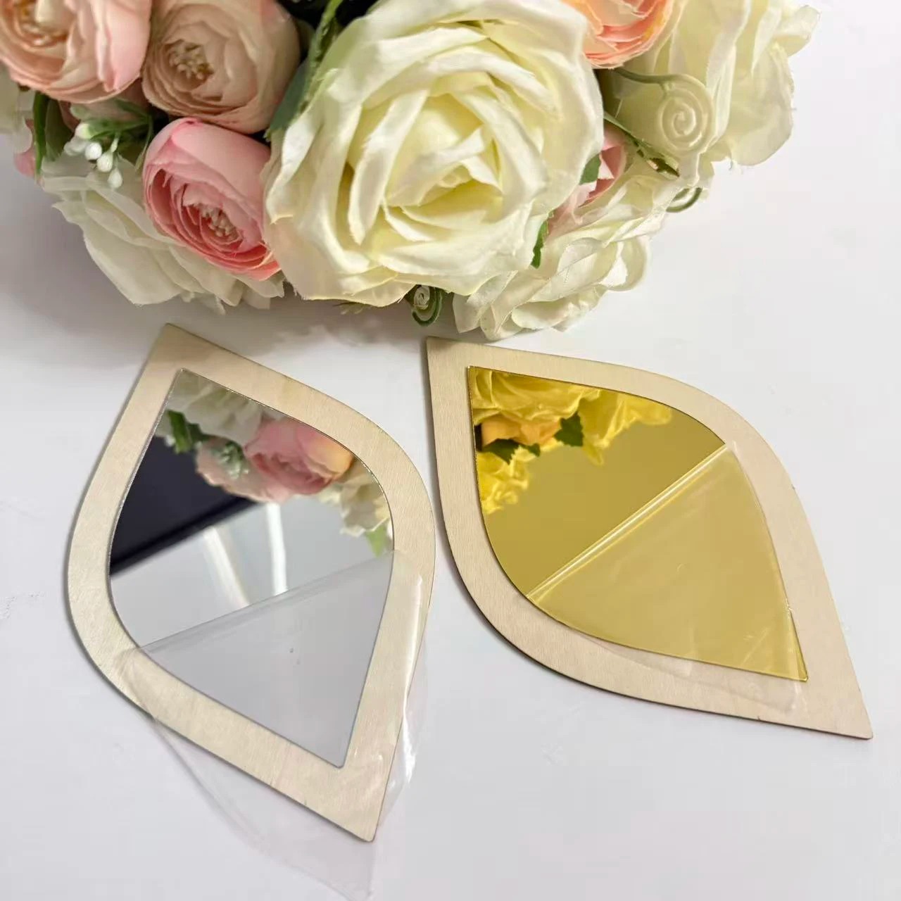 Boho Tear-Shaped Acrylic Wall Mirror Decor - Image 3