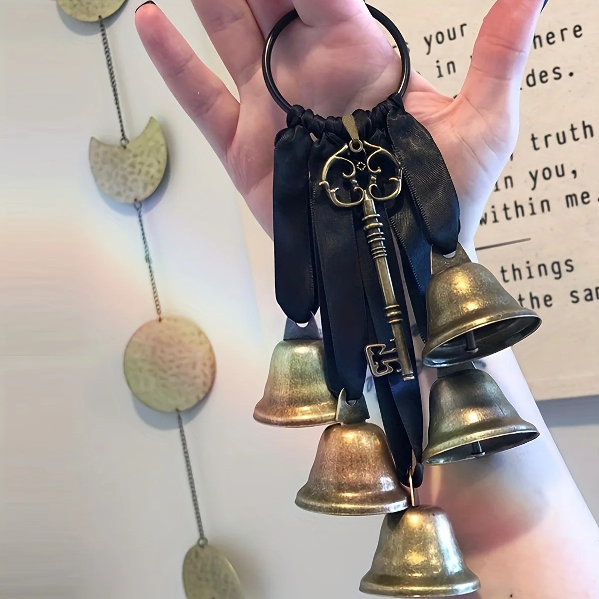 Witches Bells for Door Protection – Vintage Key Bell Door Hanger - Image 6