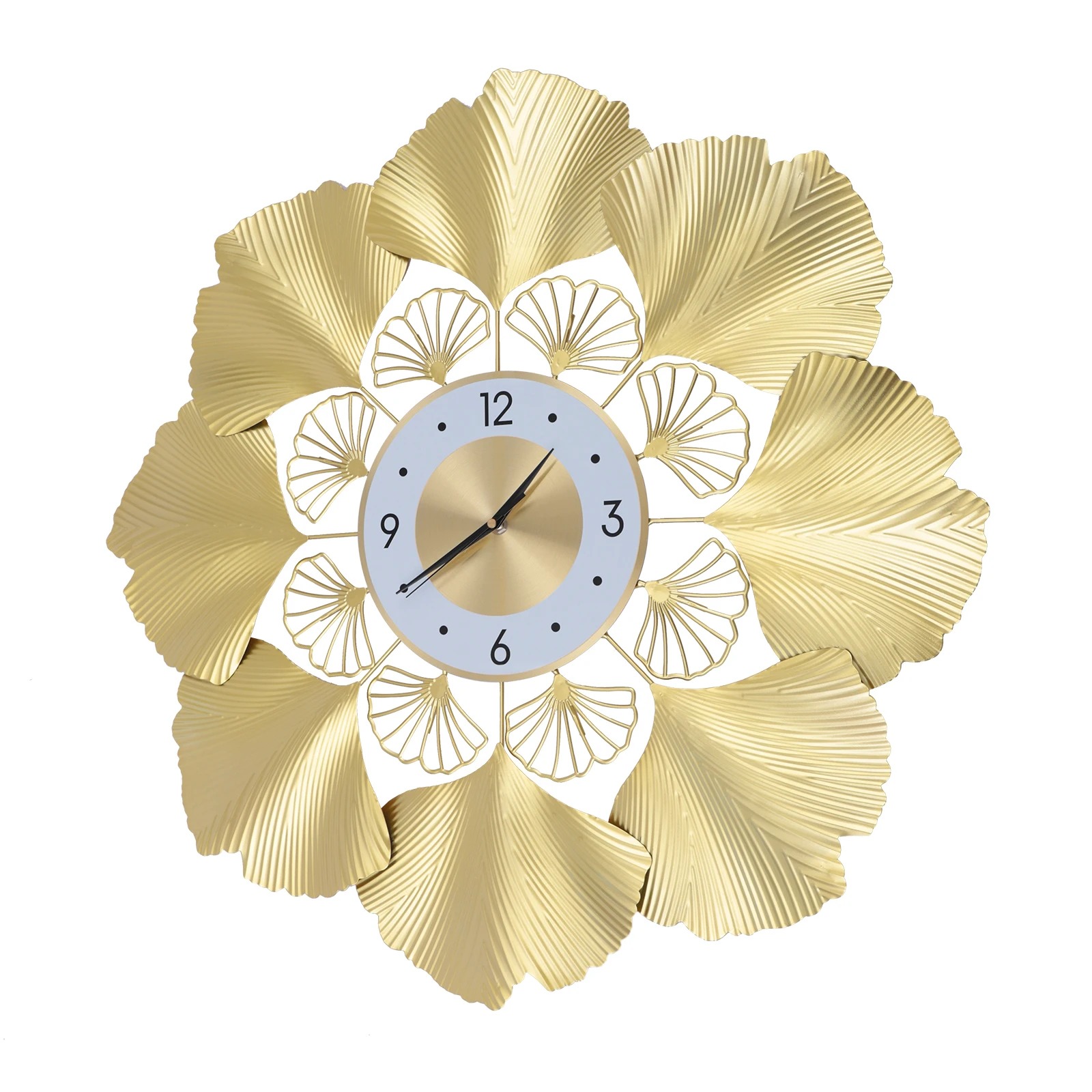 Ginkgo Biloba Wall Clock 70CM Nordic Luxury Silent Wall Clock - Image 6