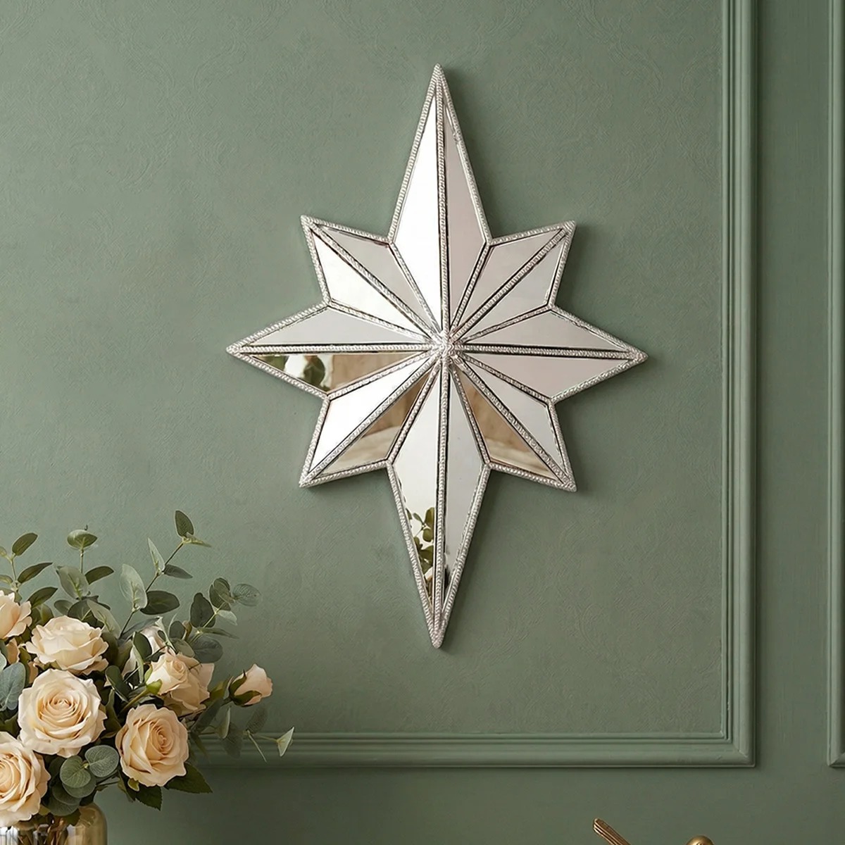 Creative Mirrored Octagonal Star Wall Hanging - Image 4