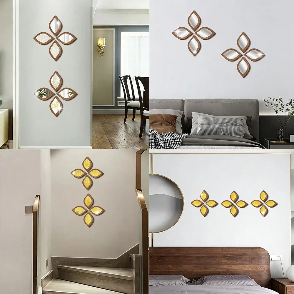 Boho Tear-Shaped Acrylic Wall Mirror Decor - Image 5
