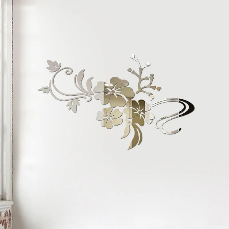 3D Flower Acrylic Mirror Wall Stickers - Image 4
