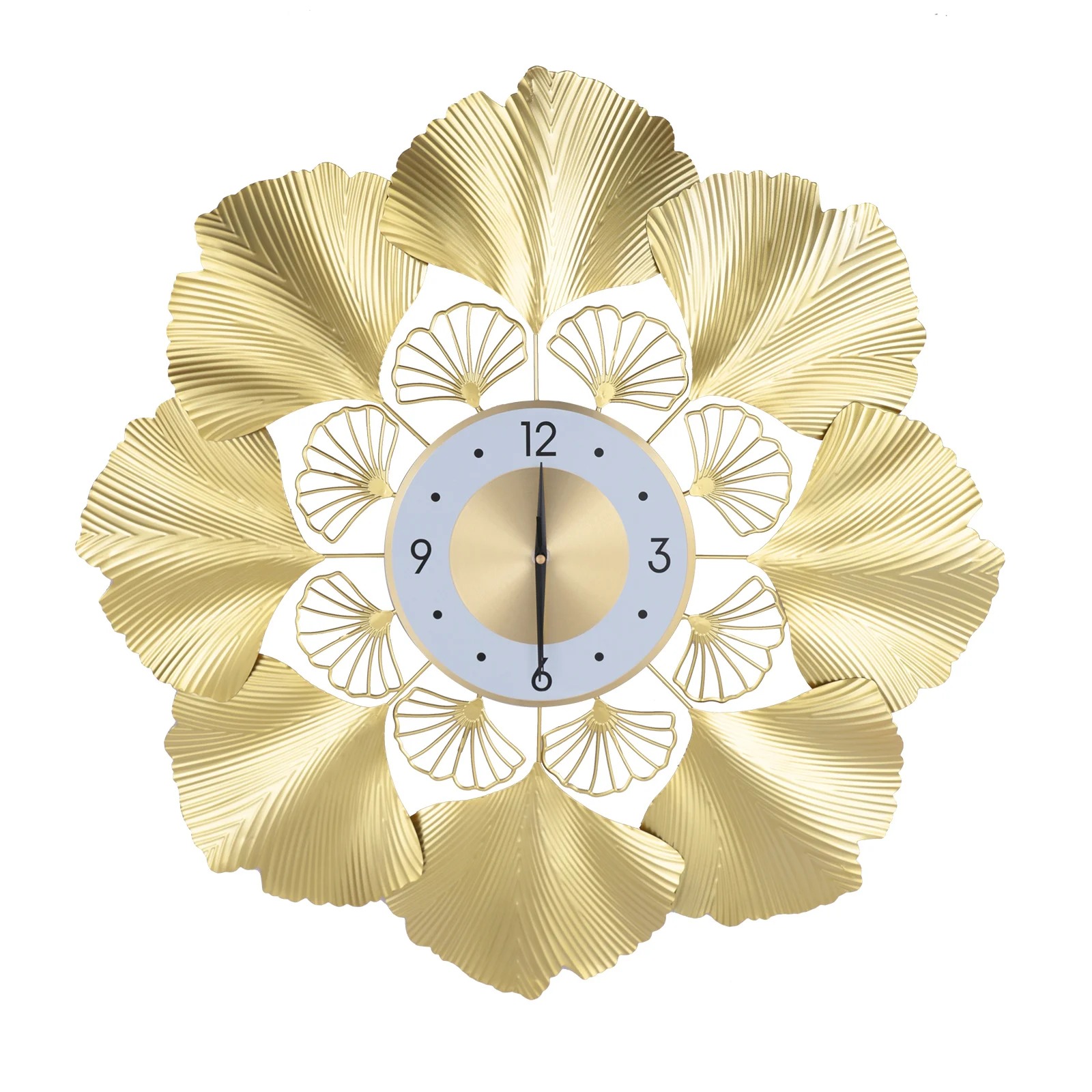 Ginkgo Biloba Wall Clock 70CM Nordic Luxury Silent Wall Clock - Image 7