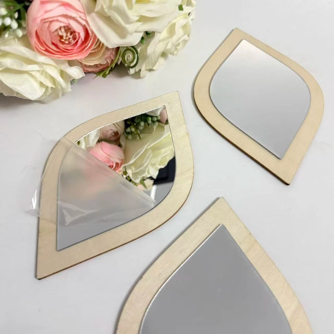 Boho Tear-Shaped Acrylic Wall Mirror Decor - Image 7