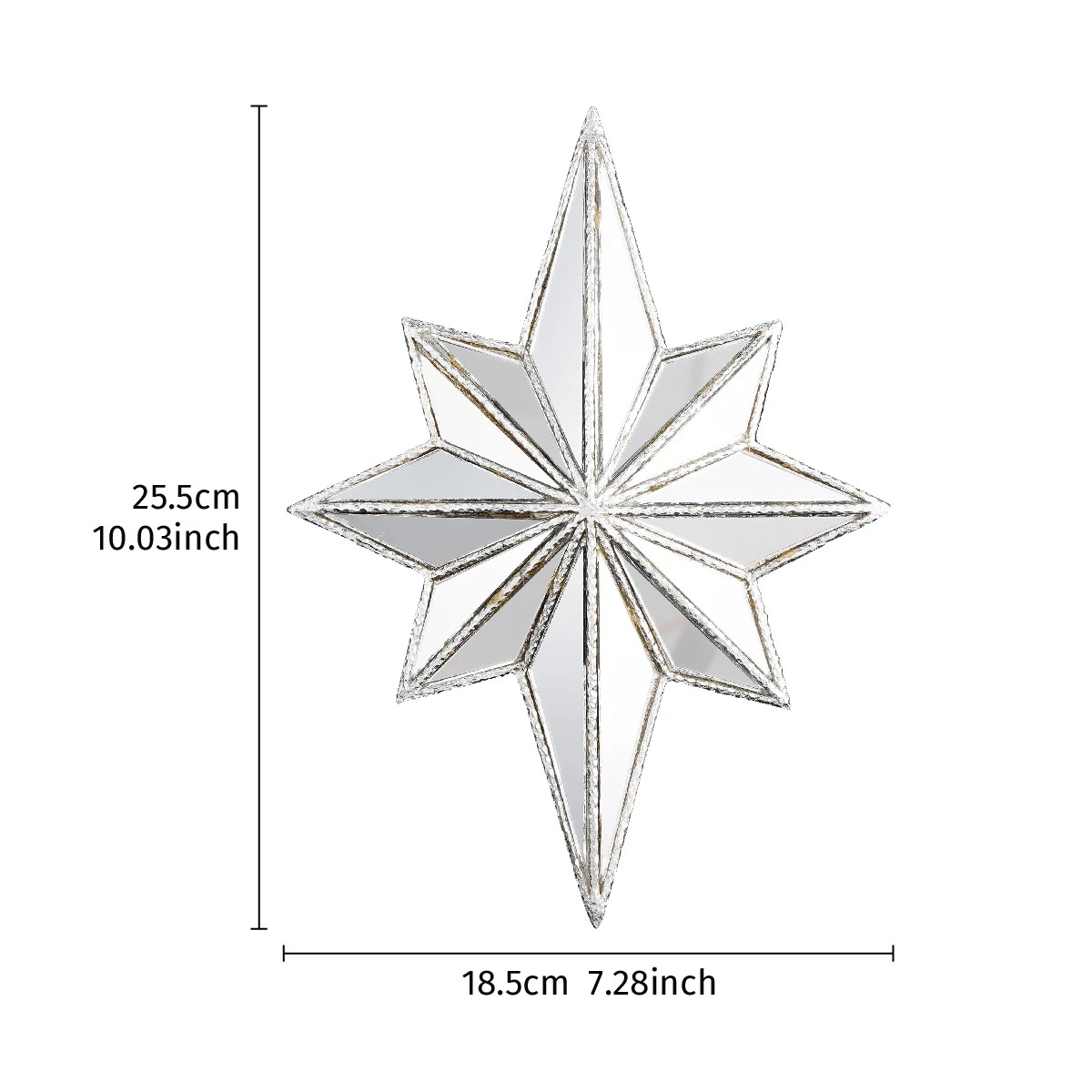 Creative Mirrored Octagonal Star Wall Hanging - Image 6
