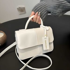 Elegant PU Leather Crossbody Tote Bag