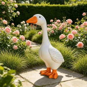 Farmhouse Resin Goose Garden Statue