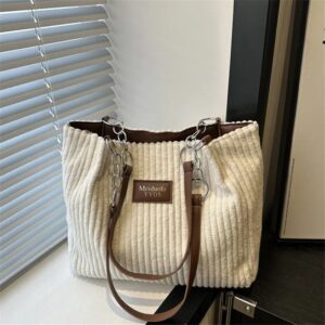 Fashion Corduroy Tote Bag