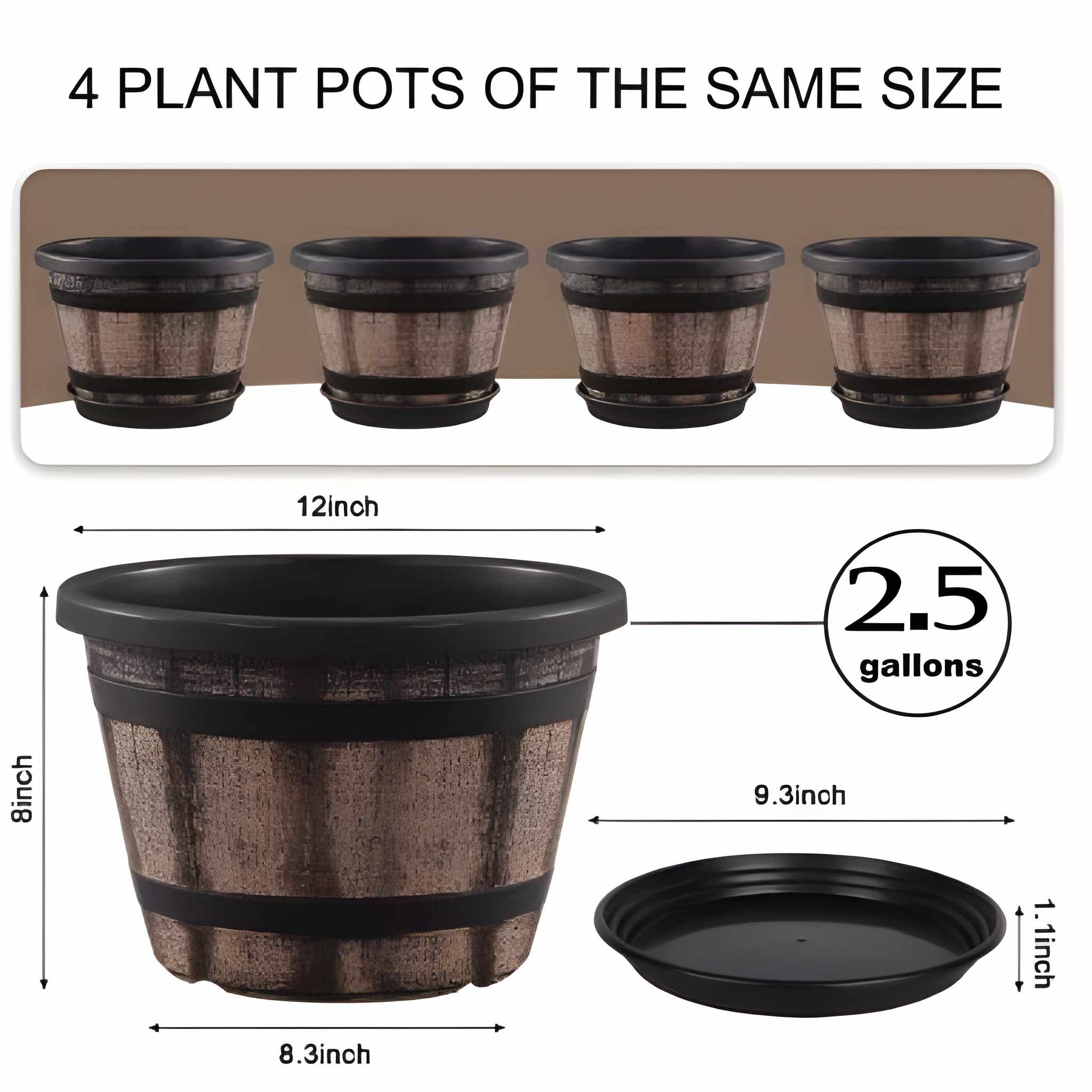 Plant Pots Set