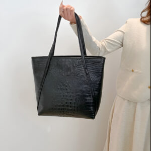 Vintage Crocodile Print Tote Bag