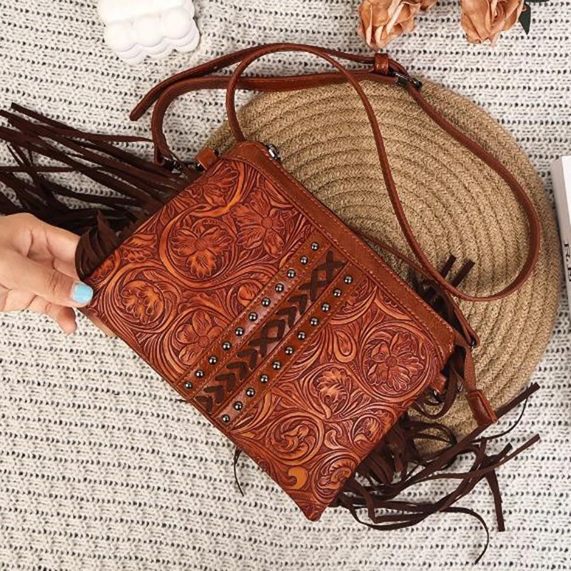 Bohemian Tassel Crossbody Bag - Image 2