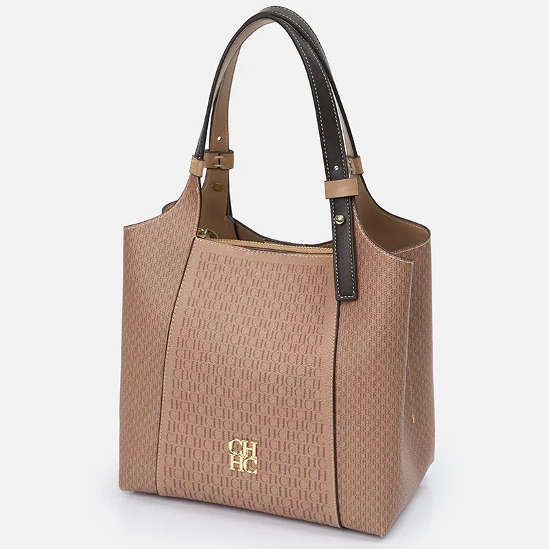Light Luxury Maillard Monogram Tote Bag - Image 7