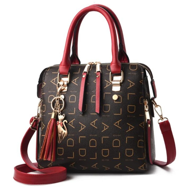 Fashion English Letter PU Leather Handbag - Image 7