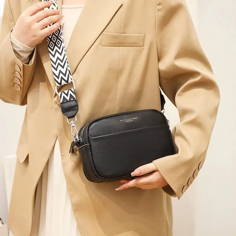 Genuine Leather Crossbody Handbag for Women - Image 4