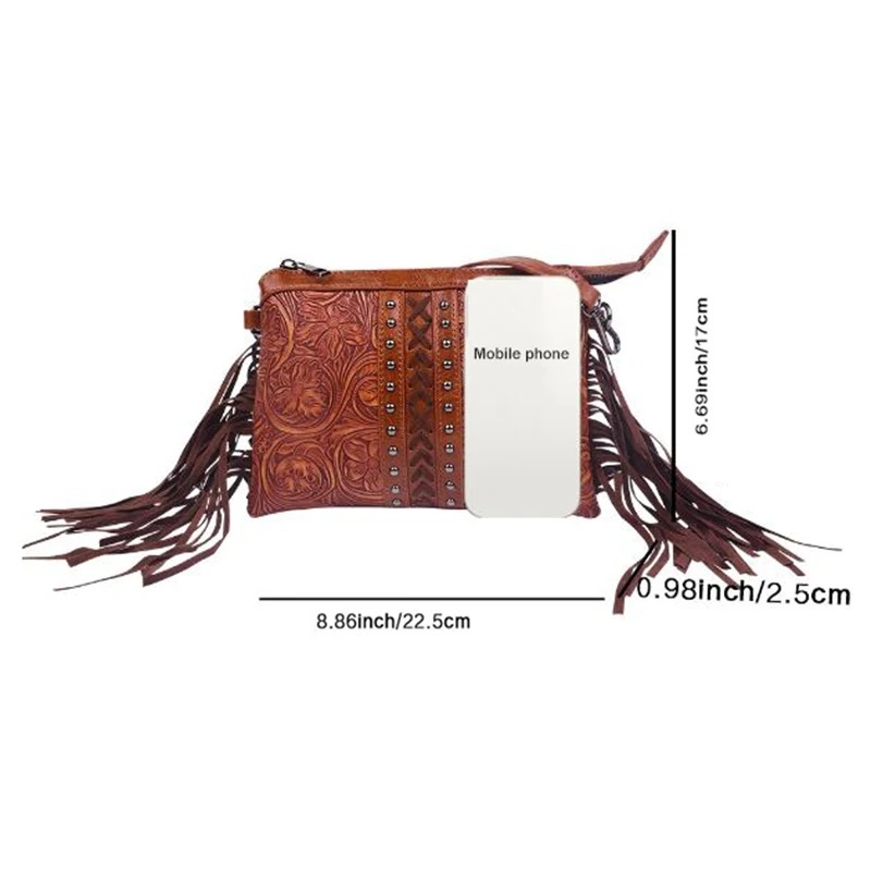 Bohemian Tassel Crossbody Bag - Image 7