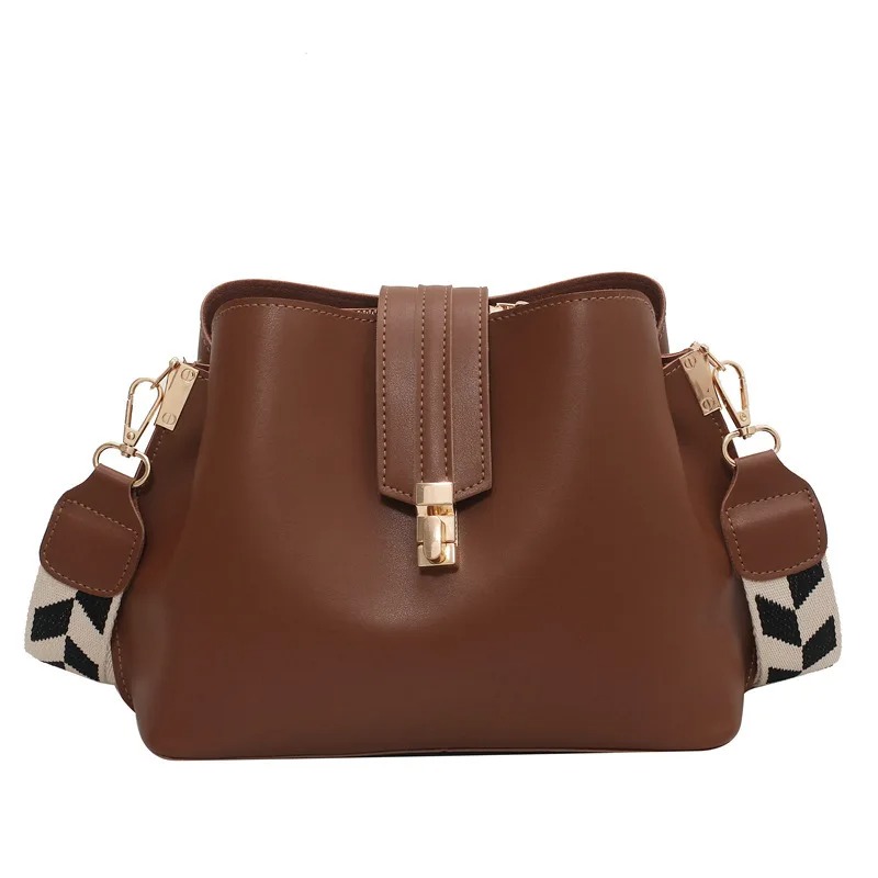Korean Style PU Leather Bucket Bag for Women - Image 5
