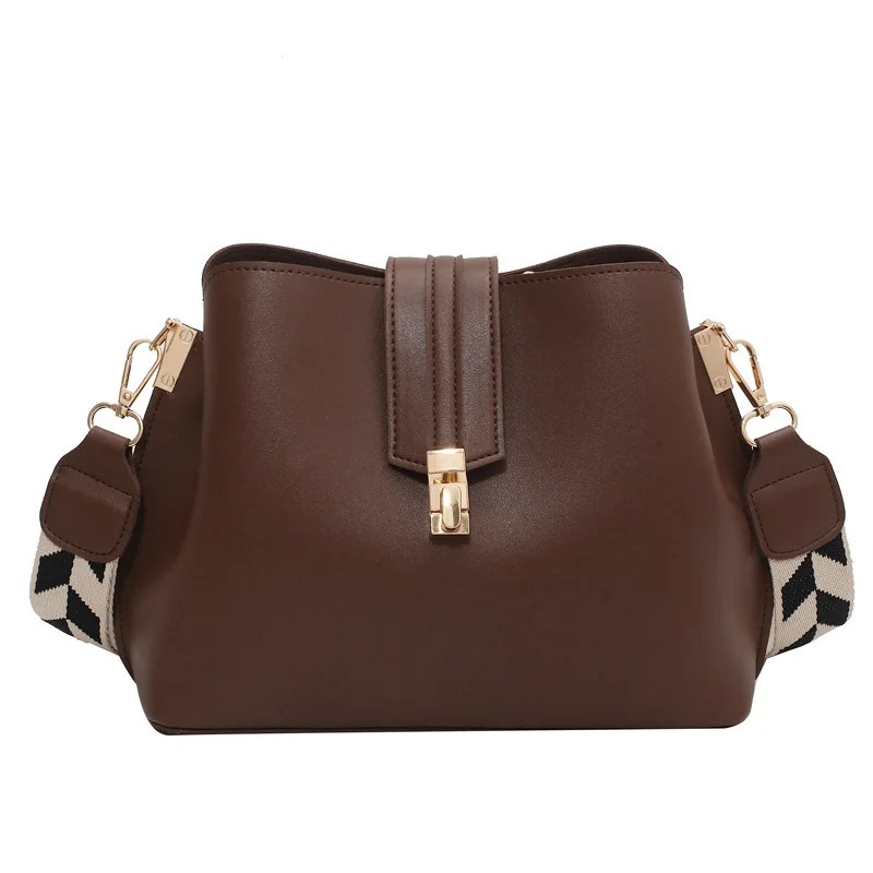 Korean Style PU Leather Bucket Bag for Women - Image 7