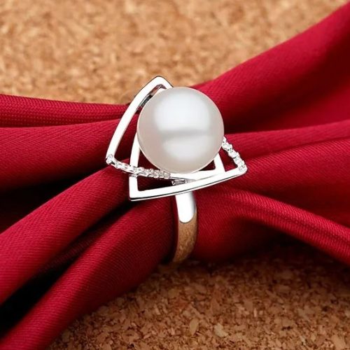Freshwater Pearl Ring Sterling Silver
