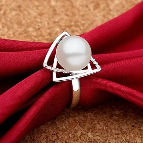 Freshwater Pearl Ring Sterling Silver