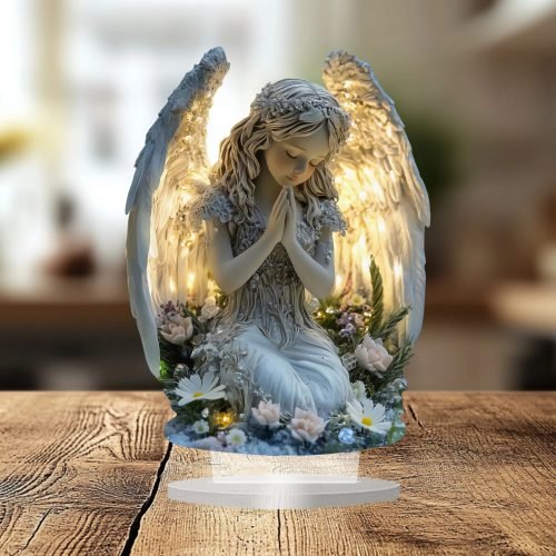 praying angel acrylic ornament