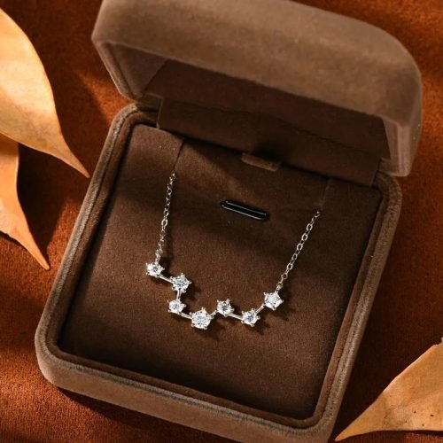 Moissanite Big Dipper Necklace Sparkle